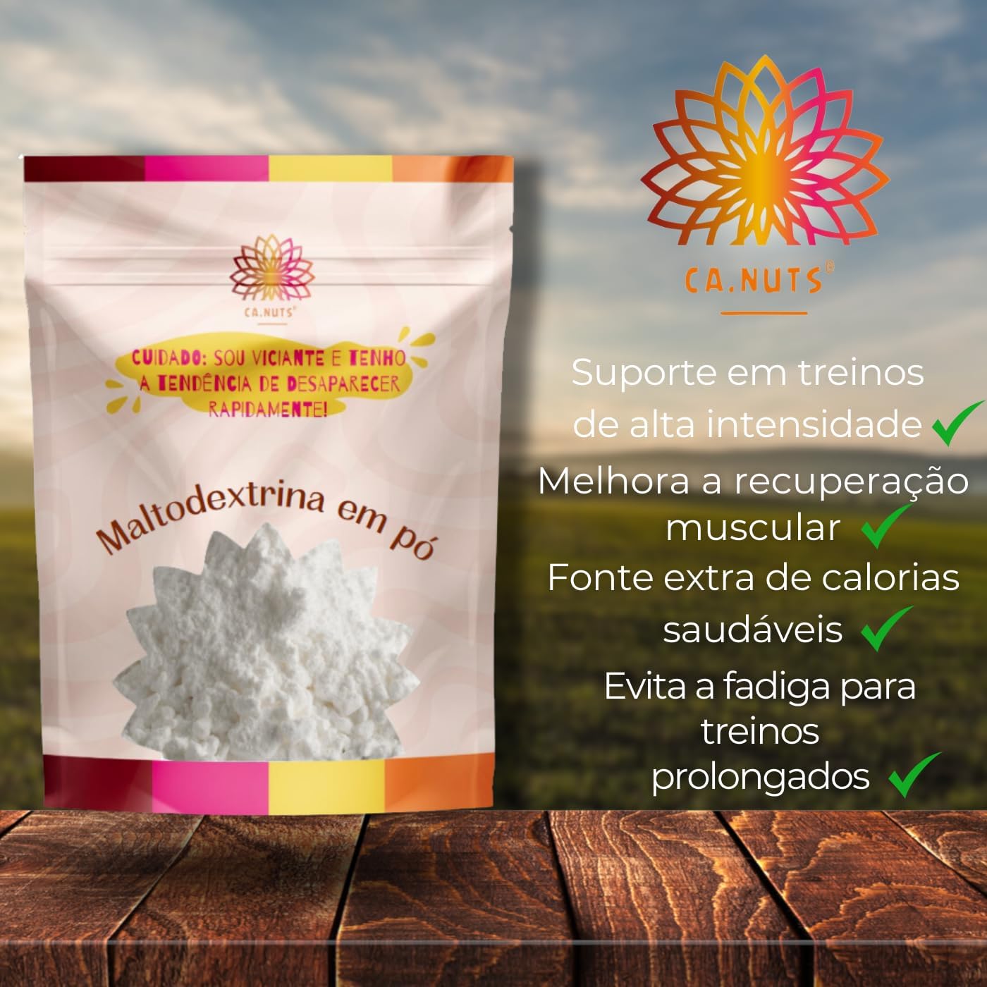 Maltodextrina sem Sabor em Pó Premium Ca.Nuts 2