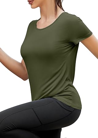 Camisetas Femininas de Ginástica Atléticas 5