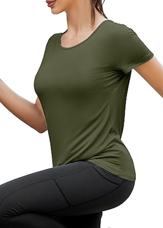 Camisetas Femininas de Ginástica Atléticas 5