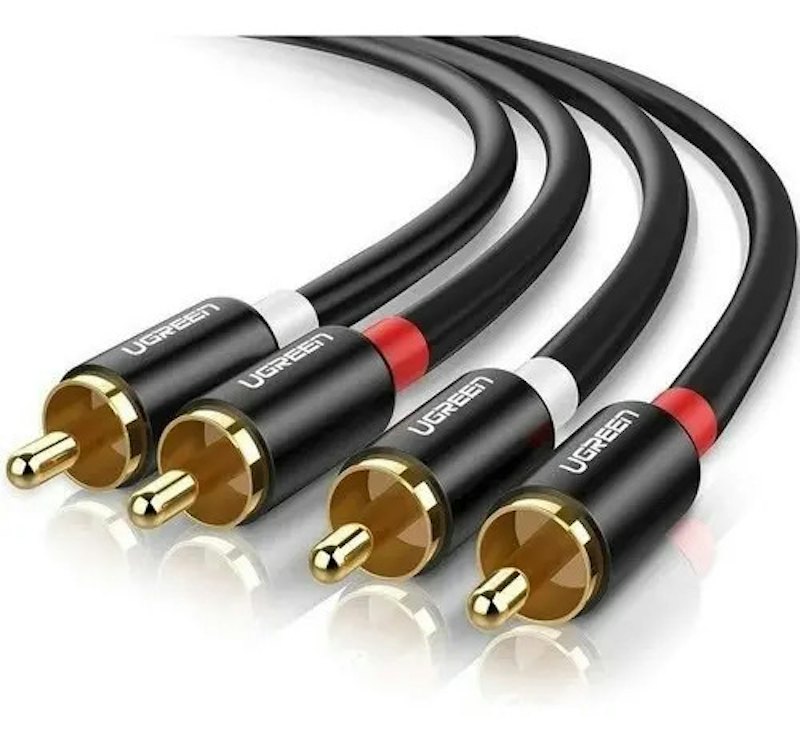 Cabo Ugreen 2 RCA Macho para 2 RCA Macho 3 m 1