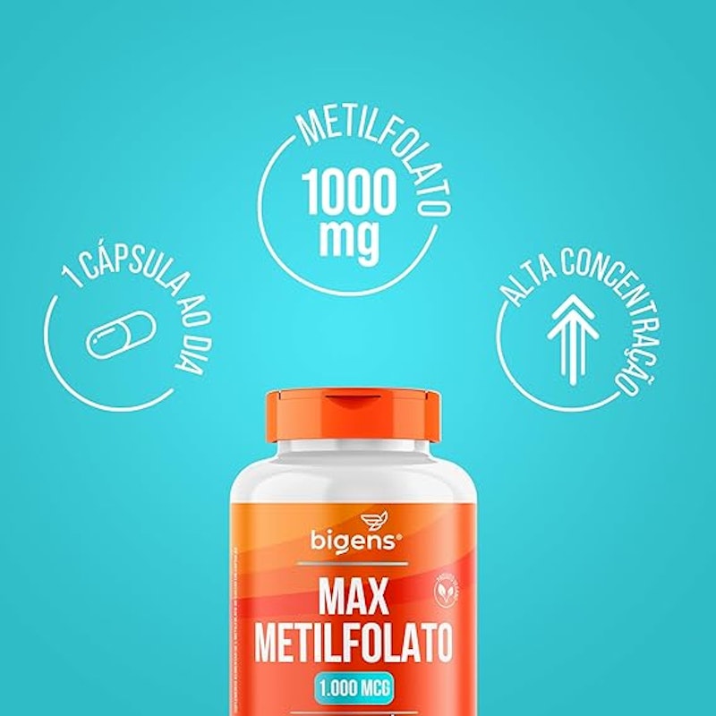 Max Metilfolato L-Metilfolato de Cálcio 1000 mcg 5
