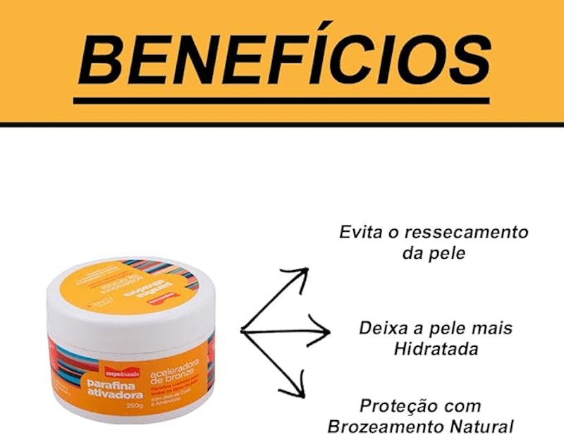 Parafina Ativadora Corpo Dourado 2