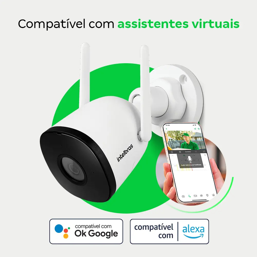 Câmera Externa Inteligente Wi-Fi Intelbras 5