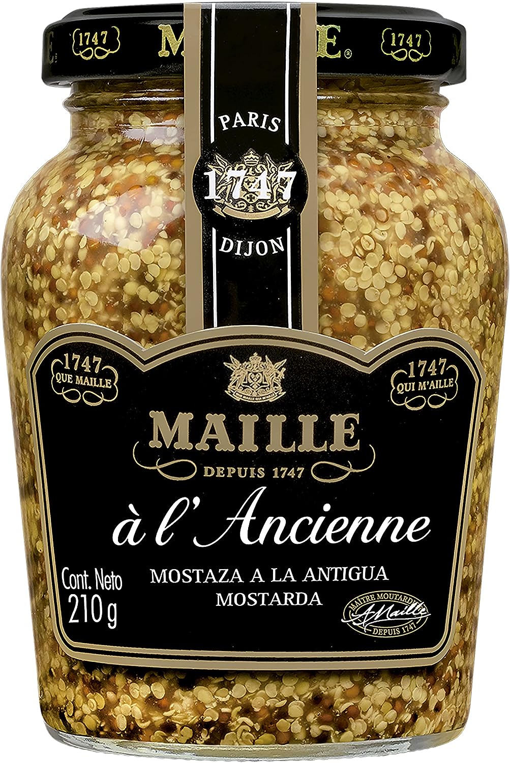 Mostarda em Grãos com Vinho Branco Maille 1