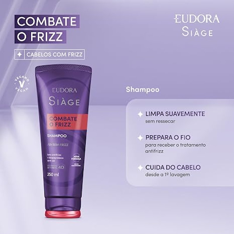 Shampoo Siàge Combate o Frizz 2