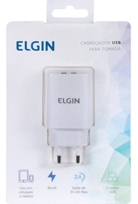 Carregador USB para Tomada com 2 Saídas 4