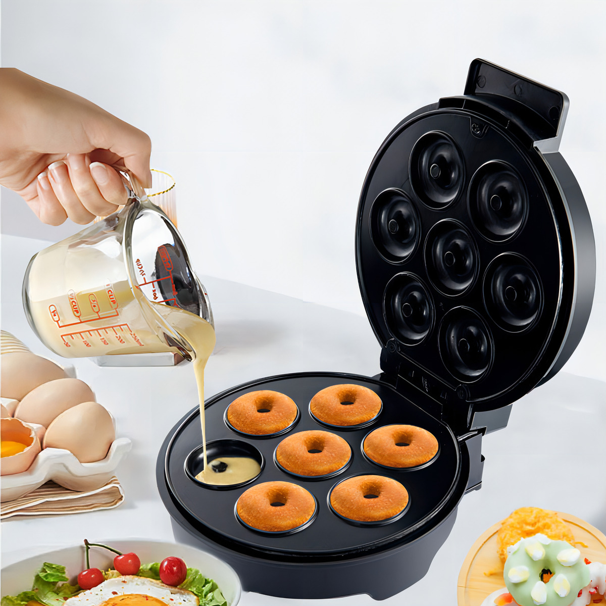 Mini Máquina de Fazer Donuts 7 Furos (110 V) 5