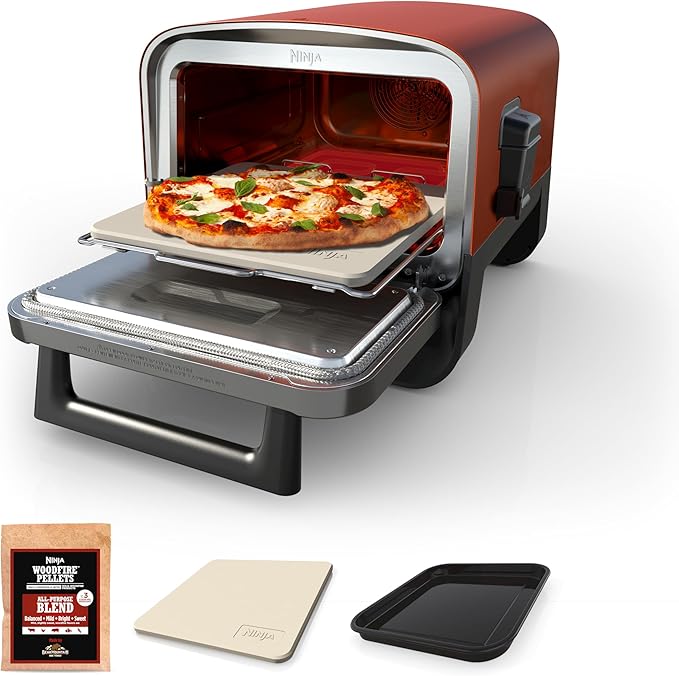 Forno Elétrico Portátil Externo para Pizza 8 em 1 de Alta Temperatura 1