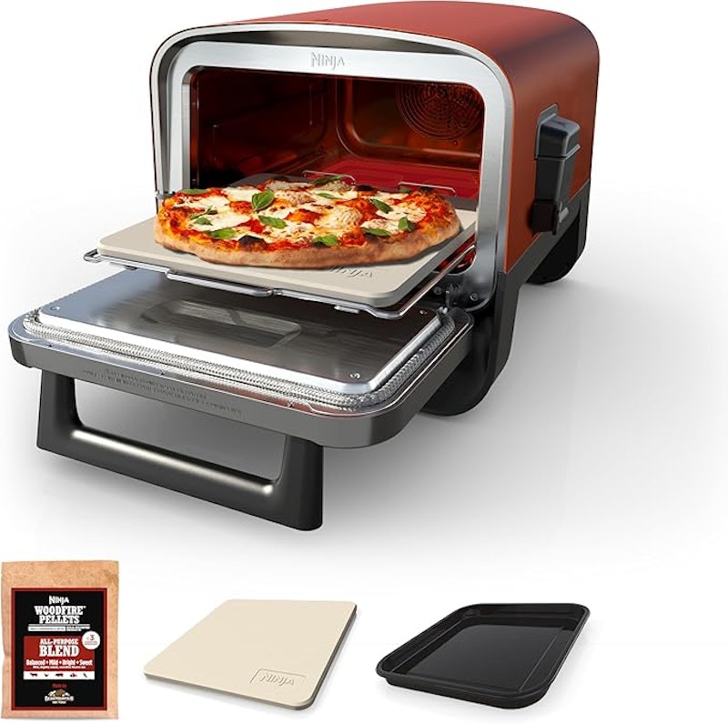 Forno Elétrico Portátil Externo para Pizza 8 em 1 de Alta Temperatura 1