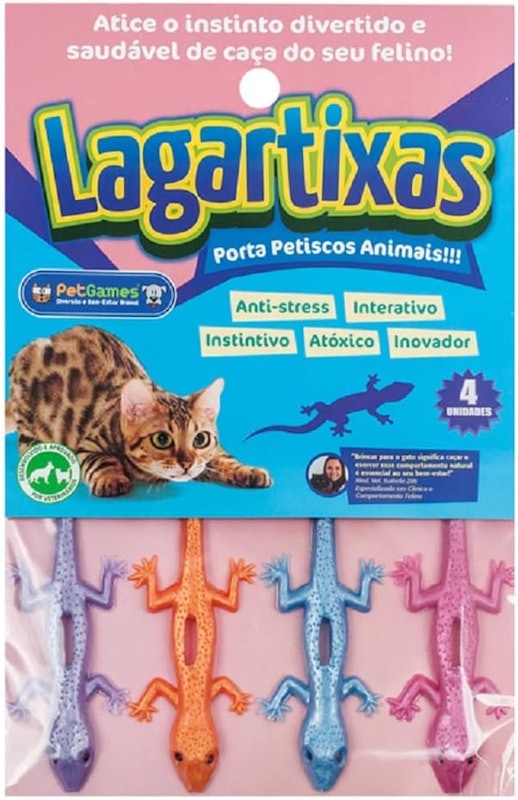 Brinquedo para Gatos Lagartixas 1