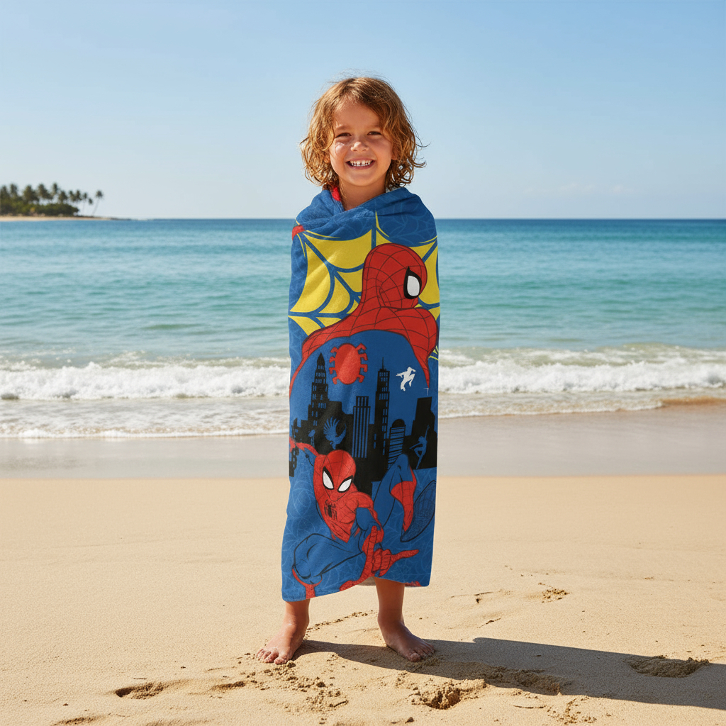 Toalha de Banho Infantil Homem-Aranha 70 x 140 cm 4