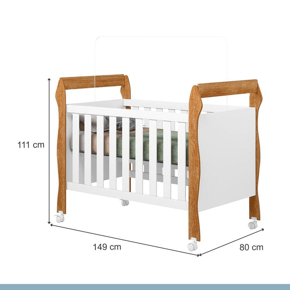 Berço Minicama Slim Branco/Ypê 3