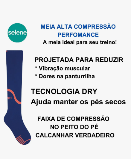 Meia Esportiva Masculina 3/4 Compressão 5