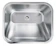 BRINOVAR Tanque Inox Lavanderia 55x45 com Válvula Aço Inox 1