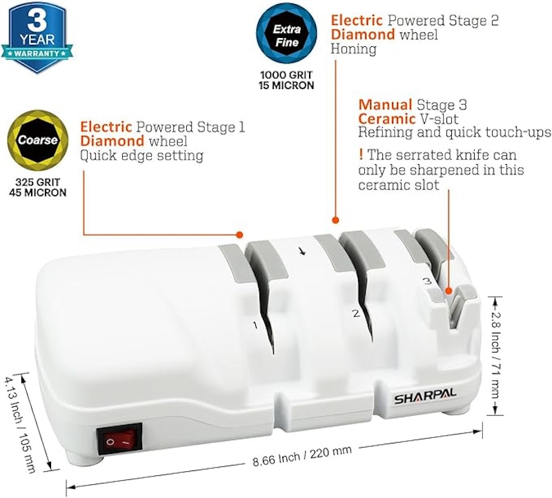 Afiador de Faca Elétrico com Disco de Diamante Sharpal 2