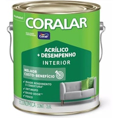 Coralar Acrílico Mais Desempenho 3,6 L
