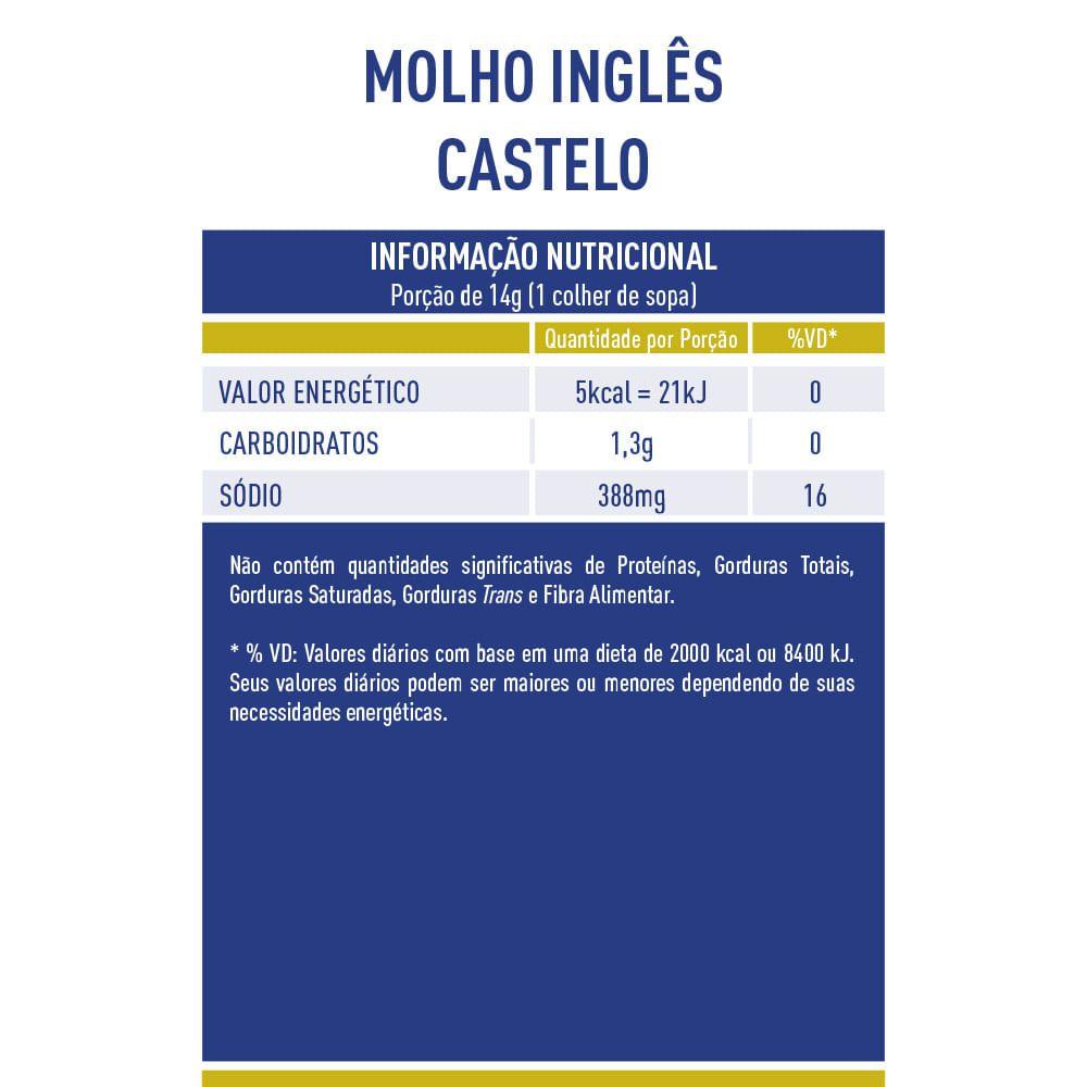 Molho Inglês 150 ml 2