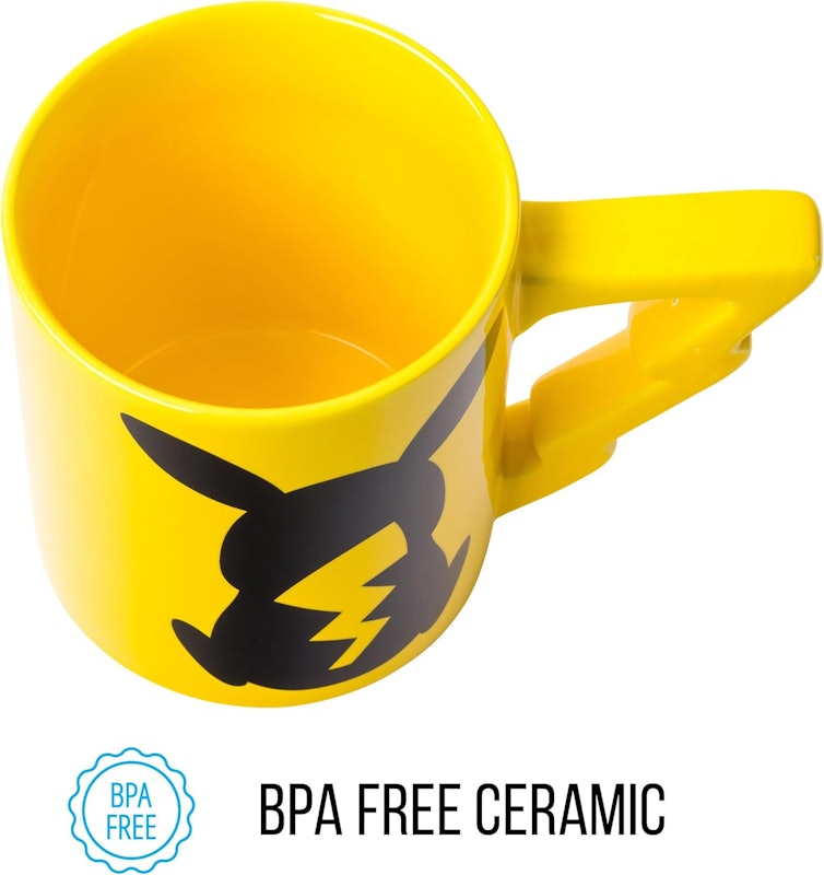 Caneca de Cerâmica Pokémon Pikachu com Cabo Esculpido de Raio 5