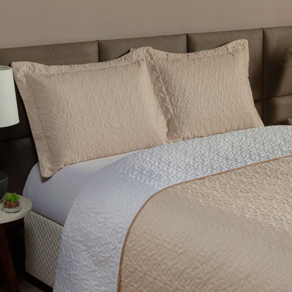 Cobre Leito Clara Dupla Face Cama Casal Queen Matelado 2