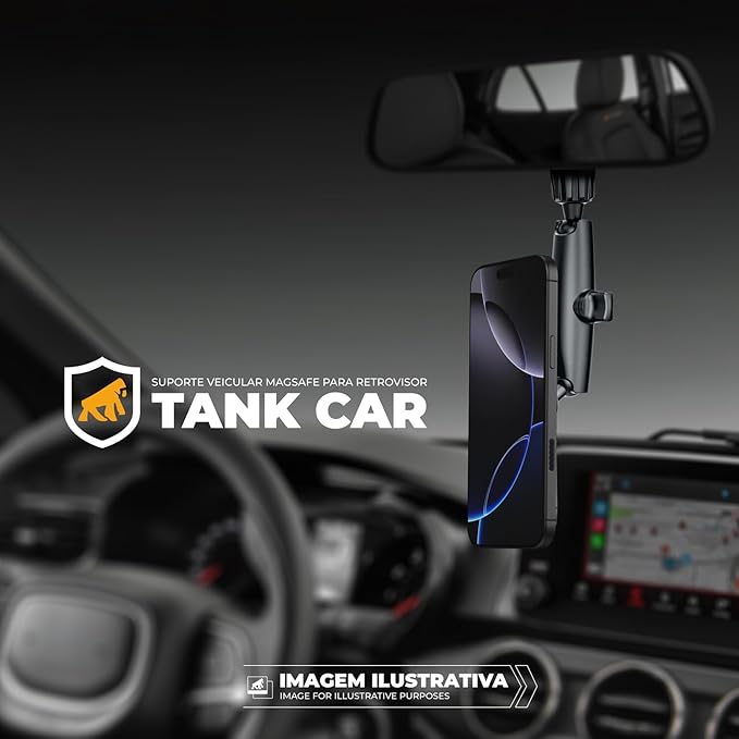 Suporte Veicular Magsafe para Retrovisor Tank Safe 5