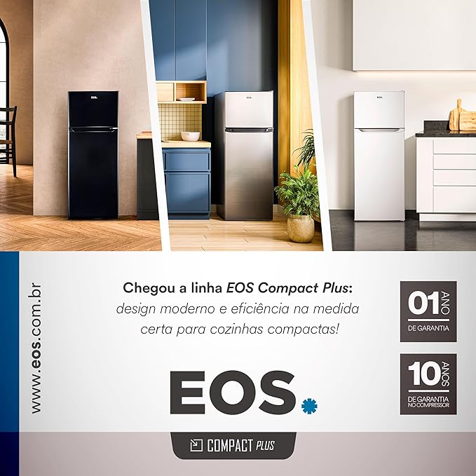 Geladeira EOS 240 L Duplex Inox 3
