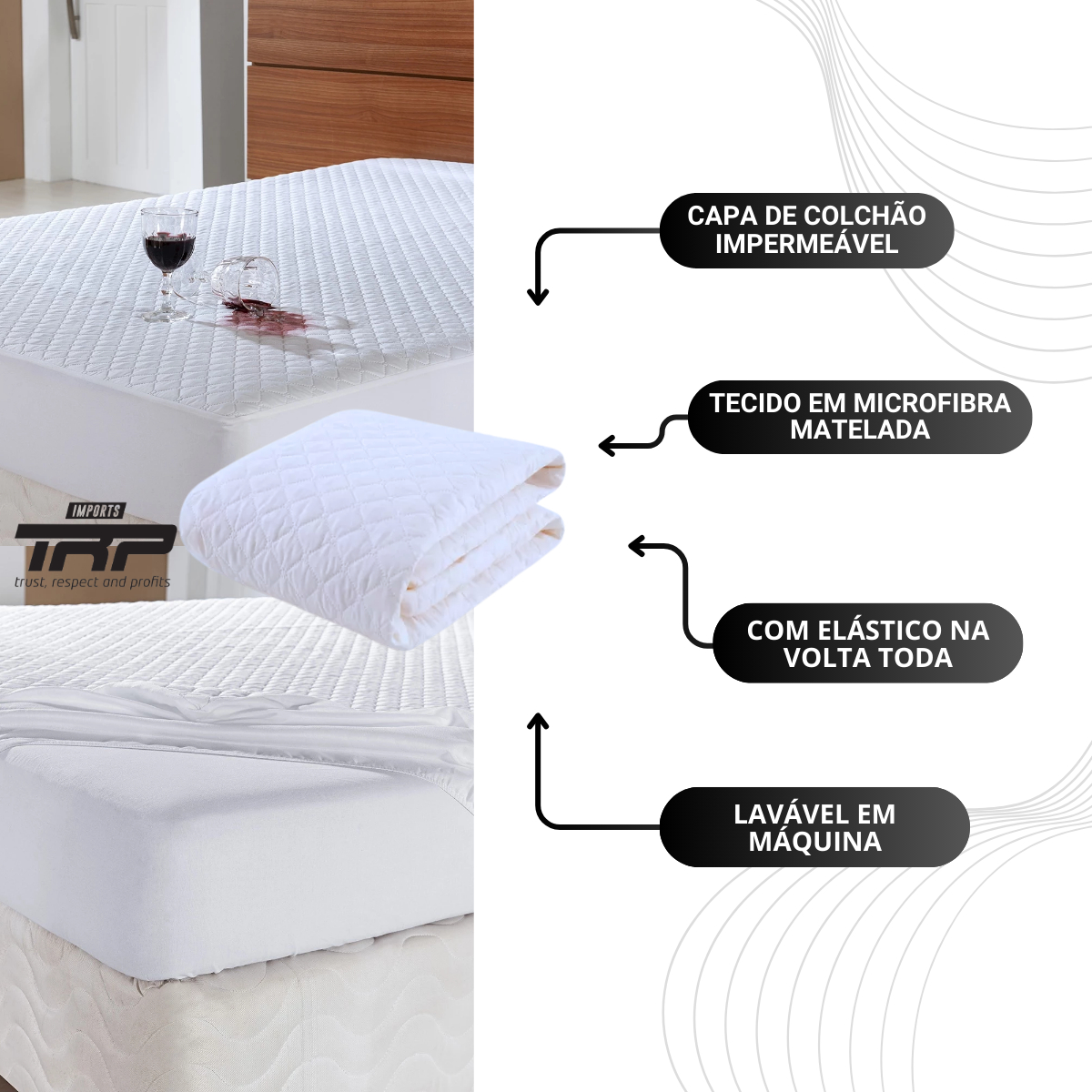 Protetor de Colchão Select Luxo Matelado Queen Size 2