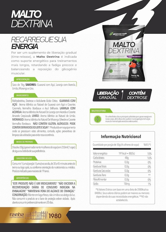 Maltodextrina Bodyaction 2