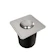 DOCOL Lixeira Quadrada Q255 - 6 L de Embutir DocolMassima Aço Inox 1