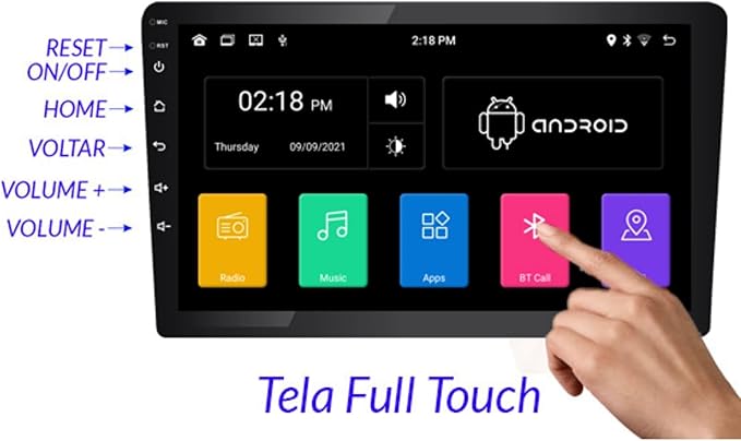 Multimídia Android CarPlay RS-915BR Prime 3