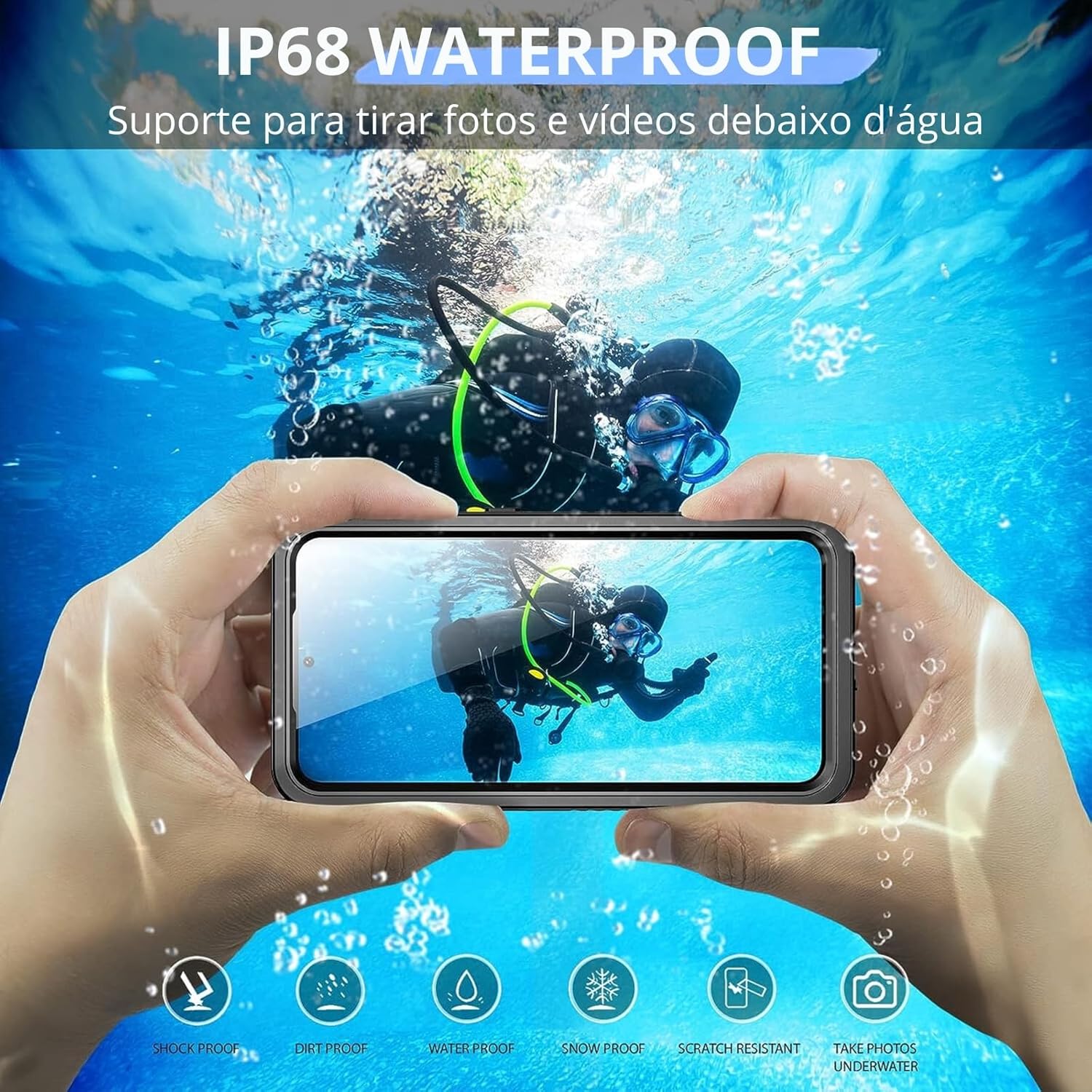 Capa à Prova D'Água para Samsung Galaxy S4+ e Ultra Danet 2