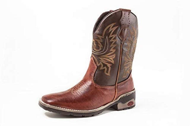 Bota Texana Country Masculina Cano Longo Marrom 4
