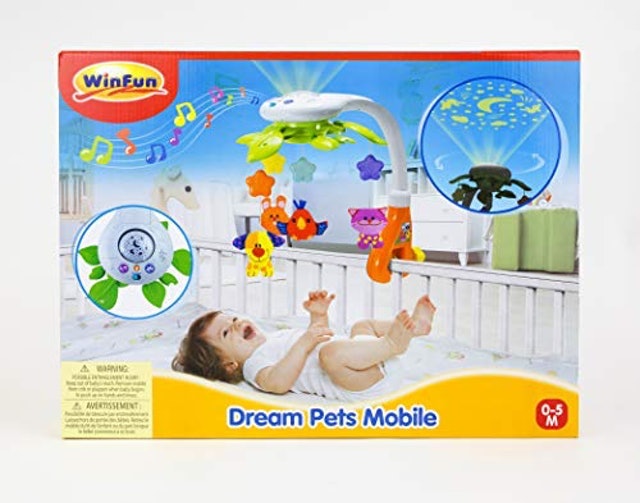 Móbile Projetor de Luz Infantil - Amiguinhos de Estimação com Som e Luzes 2