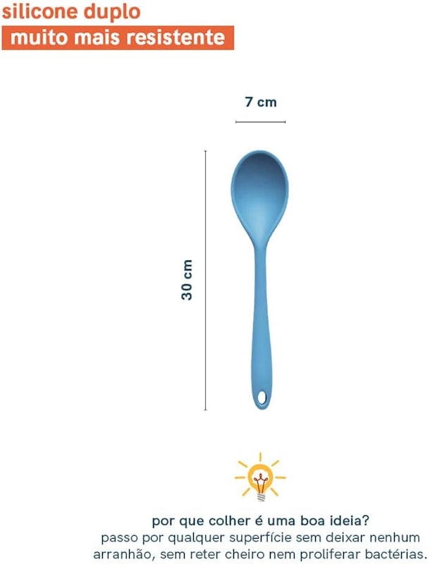 Colher de Silicone Oikos 2