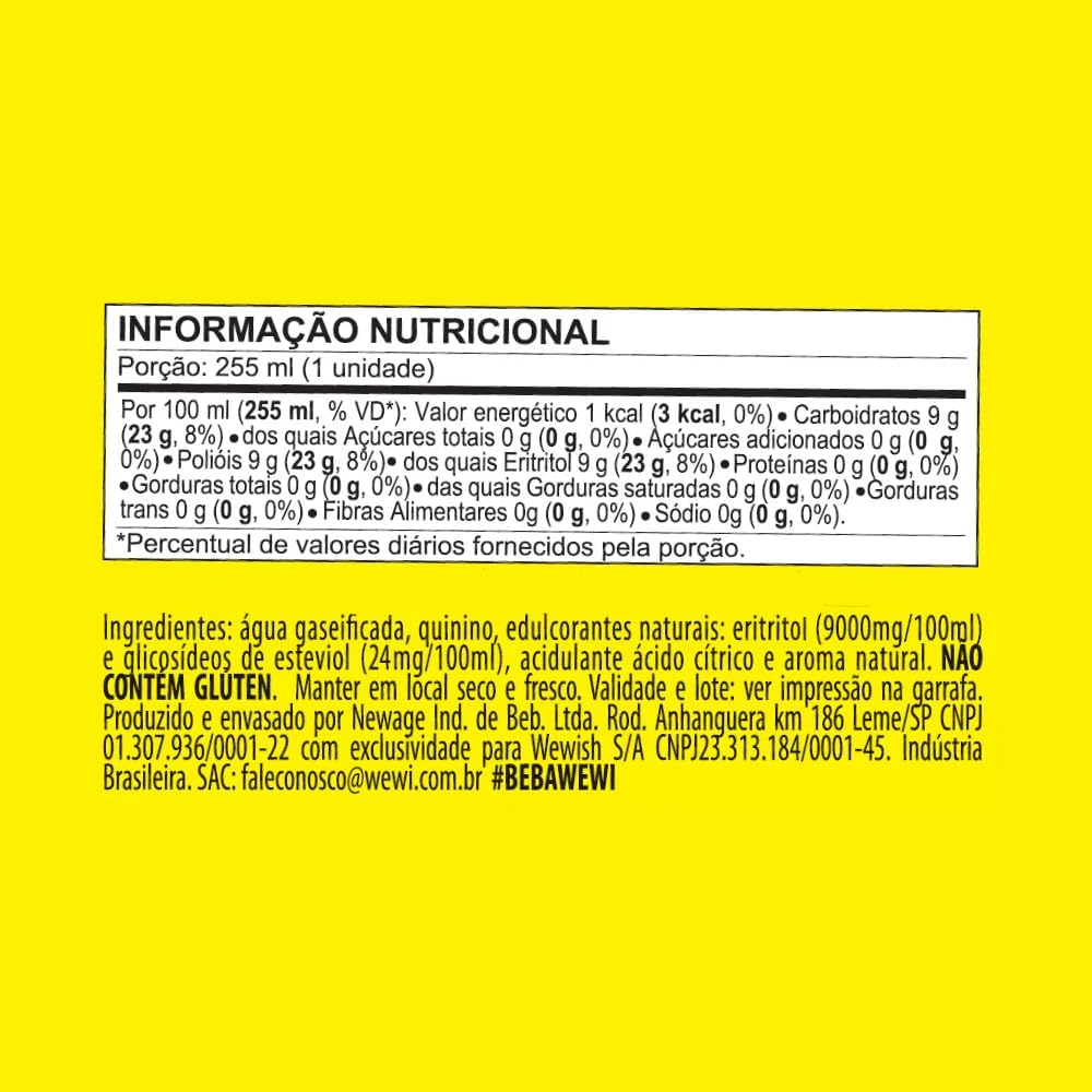 Água Tônica Clássica ZERO Açúcar 2