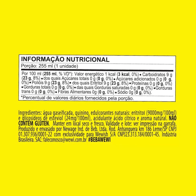 Água Tônica Clássica ZERO Açúcar 2