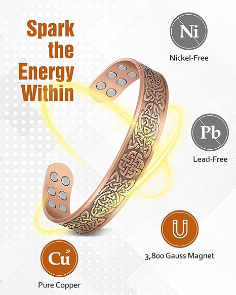 Pulseira Magnética de Cobre para Homens 1