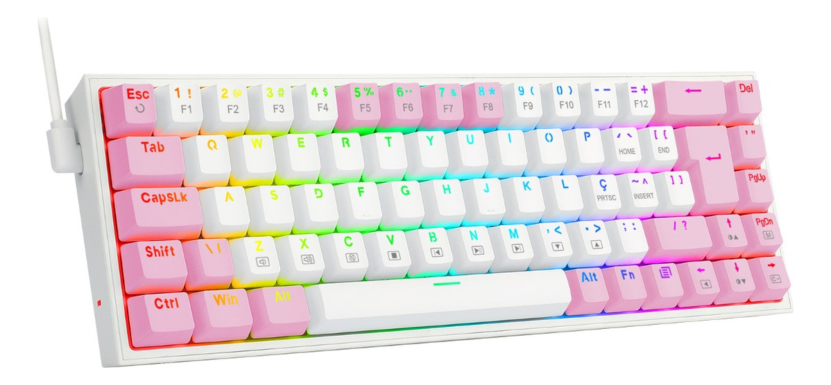 Teclado Mecânico Gamer Castor RGB 5