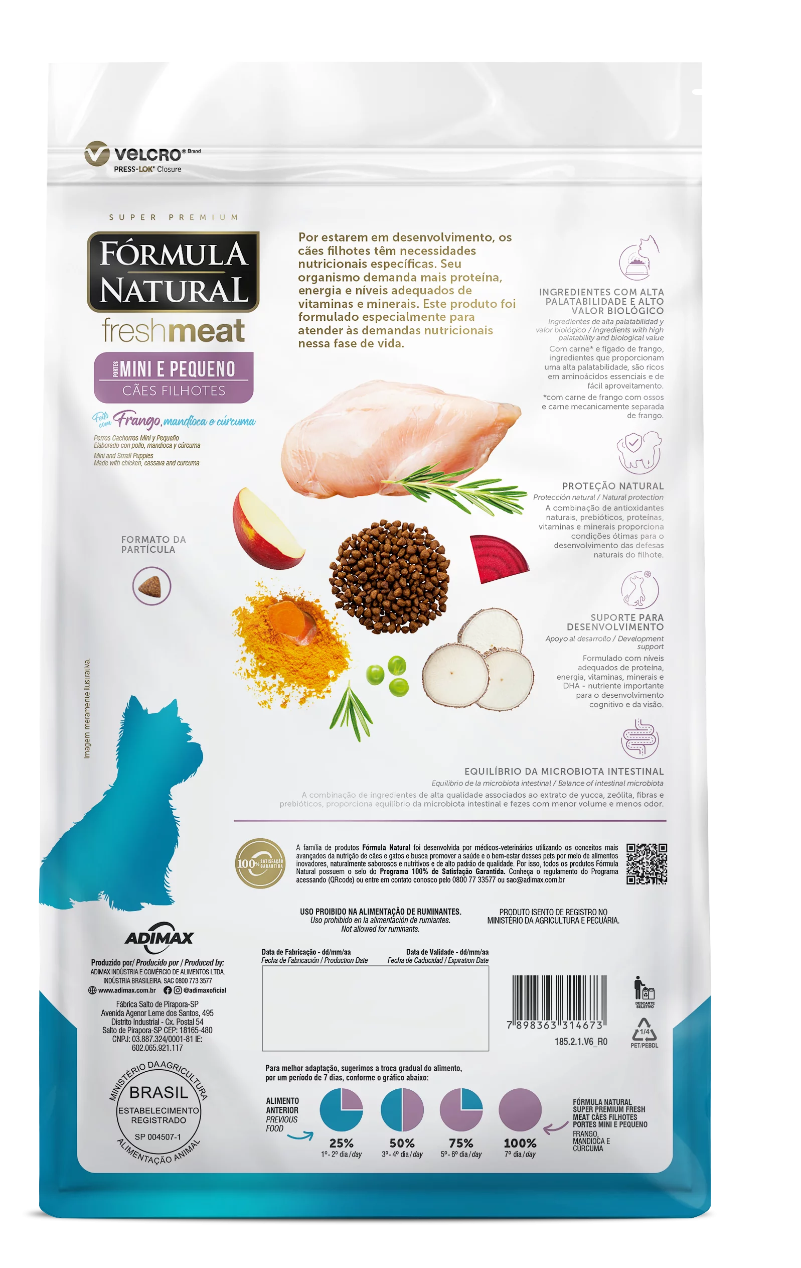 Super Premium Fresh Meat Cães Filhotes Portes Mini e Pequeno 3
