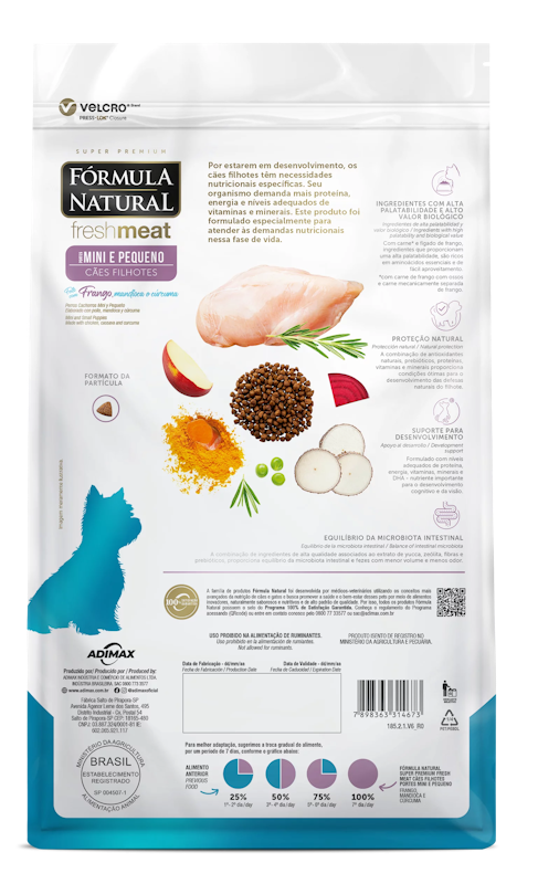 Super Premium Fresh Meat Cães Filhotes Portes Mini e Pequeno 3
