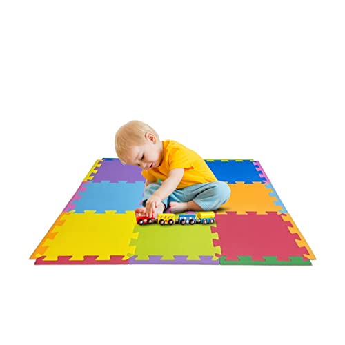 Kit Colorido 12 Placas Tapete Tatame EVA 50 x 50 x 1 cm  2