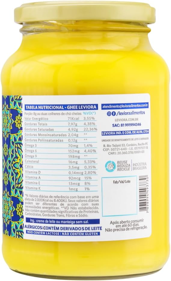 Ghee Leviora Tradicional 500 g 3