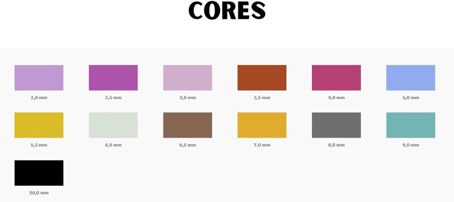 Kit Agulha de Crochê Alumínio Colorida Círculo 5