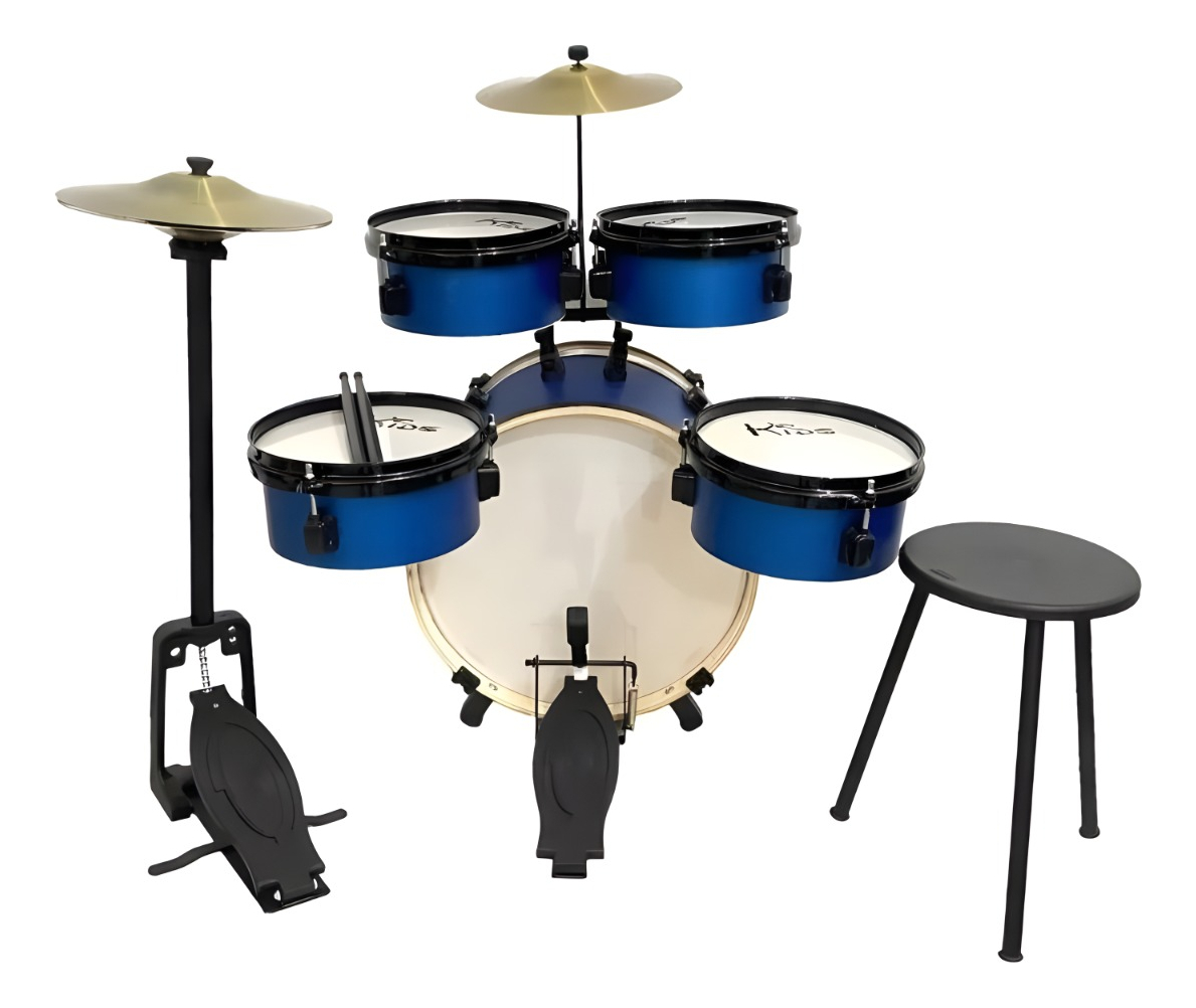 Bateria Infantil com Chimbal Profissional 2 Toms 2