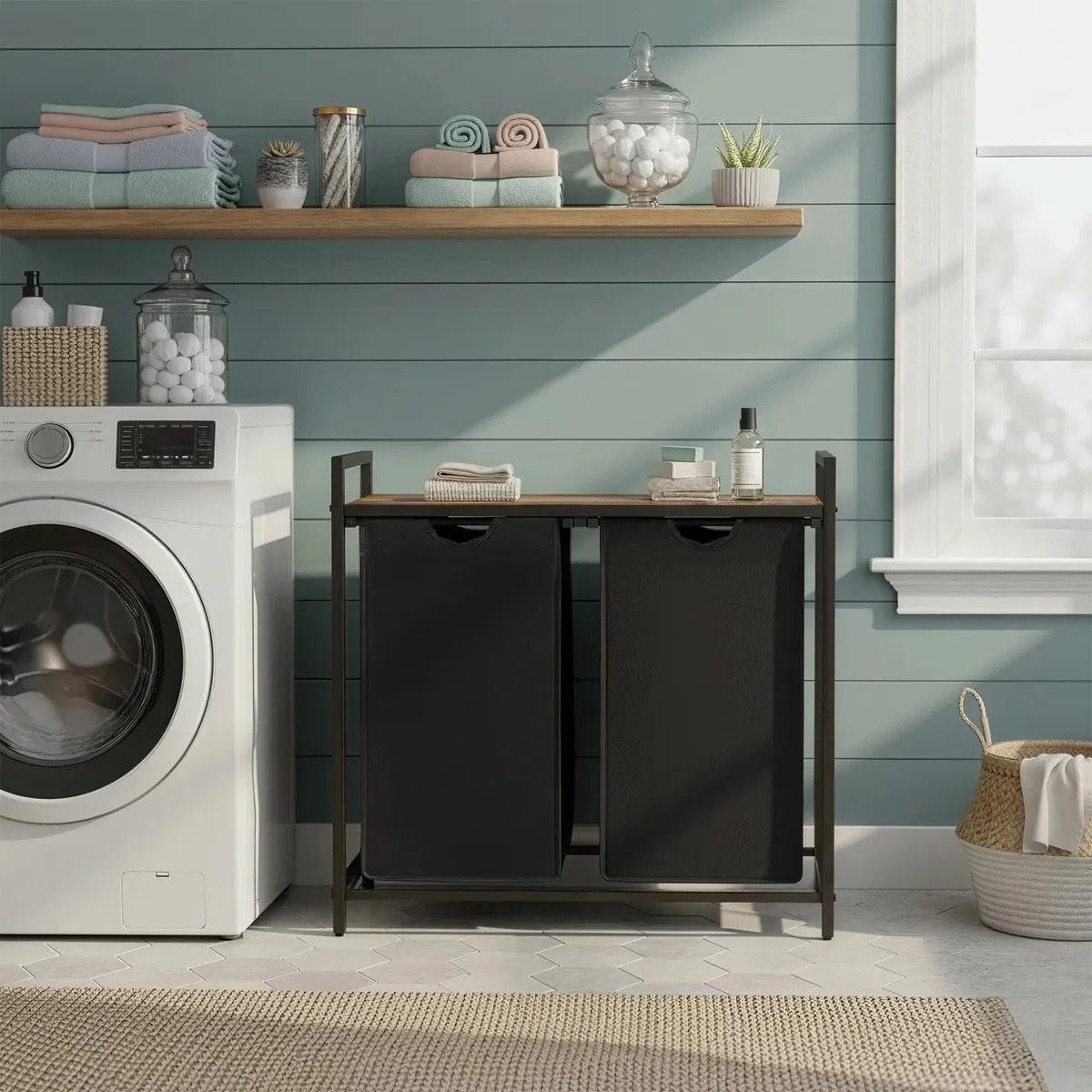 Cesto de Roupa Suja MDF Basculante  3