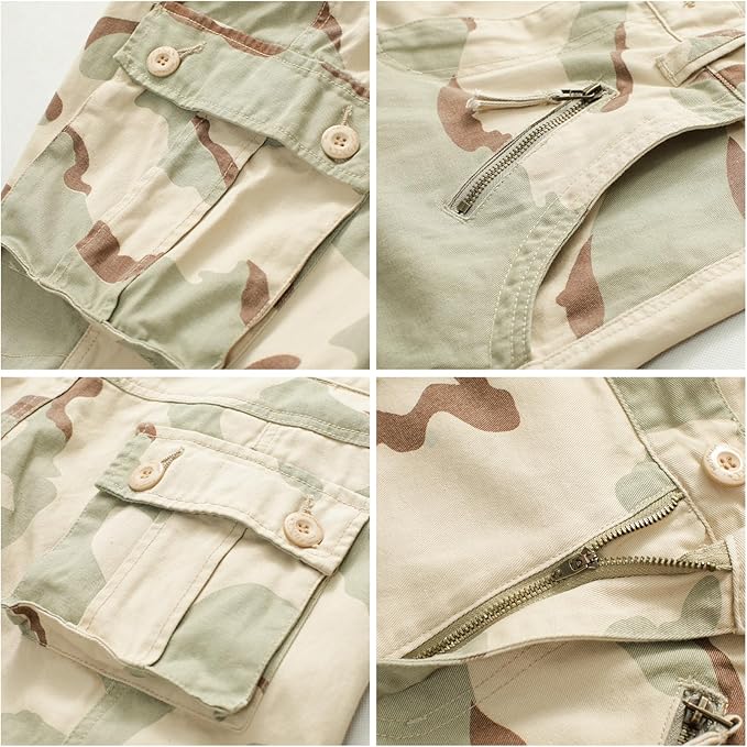 Calça Masculina Tática Casual, Estilo Camuflado 3