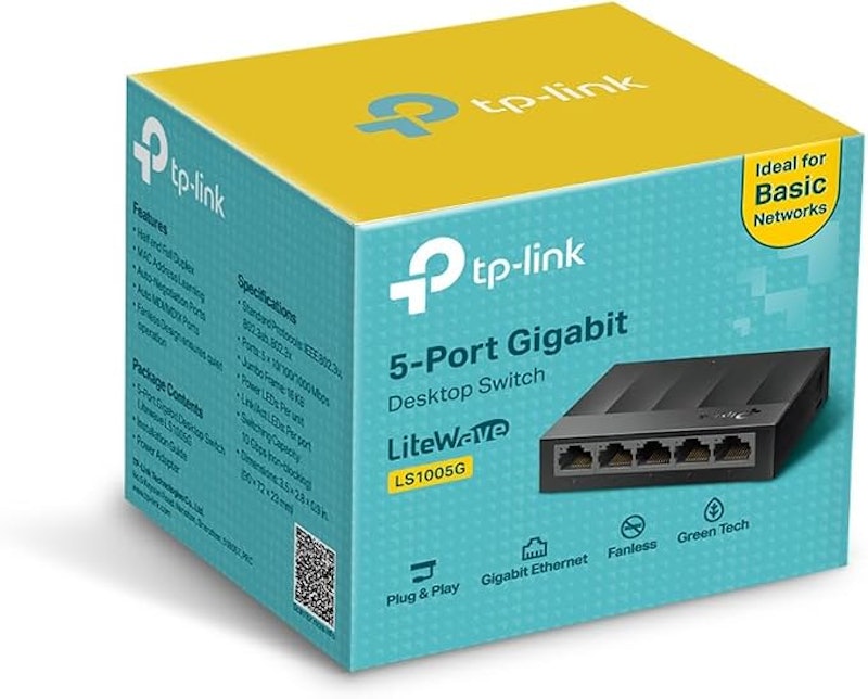 Switch Gigabit de Mesa com 5 Portas 5