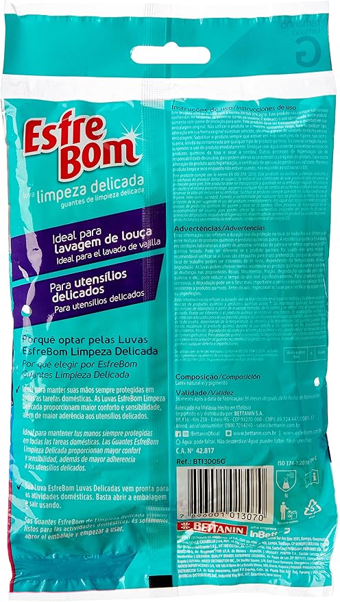 Luva Limpeza Delicada EsfreBom 2