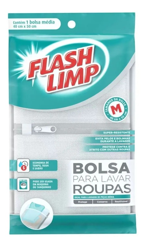 Bolsa para Lavar Roupas Média Flash Limp 3