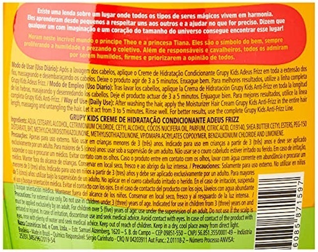 Creme de Hidratação Adeus Frizz Grupy Kids 3