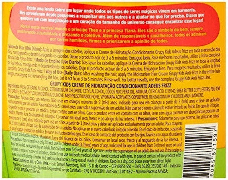 Creme de Hidratação Adeus Frizz Grupy Kids 3